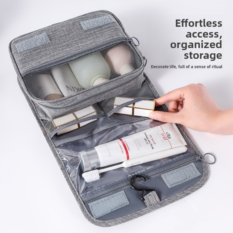 Travel Organizer Men - 대용량 걸이형 세면도구 가방, 습식 및