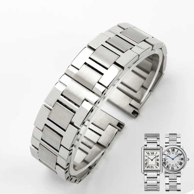 남성용 스테인리스 스틸 시계 스트랩, Cartier 탱 - Men'S Accessories London 리뷰 및 가격