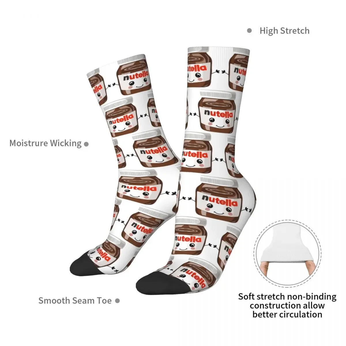 누텔라 큐티 양말, 하라주쿠 스타일의 매우 부드러운 긴 - Men Accessories All 리뷰 및 가격