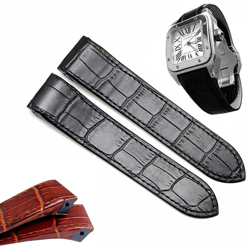 까르띠에 산토스 100 방수 가죽 시계 스트랩, 시계  - Men'S Accessories Cartier 리뷰 및 가격