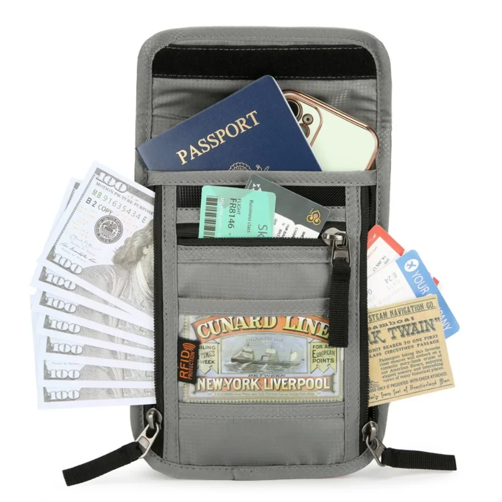 RF ID 차단 기능이 있는 여행용 목걸이형 지갑, 남 - Travel Organizer Men 리뷰 및 가격