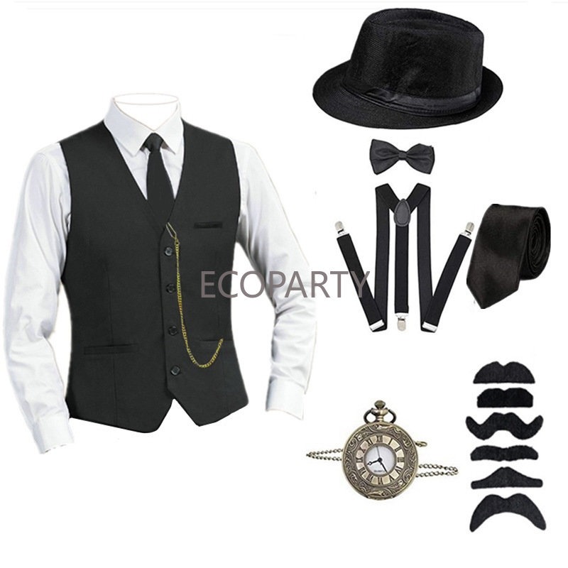 1920년대 남성 그레이트 개츠비 갱스터 액세서리 세트 - Men'S Accessories In The 1920S 리뷰 및 가격
